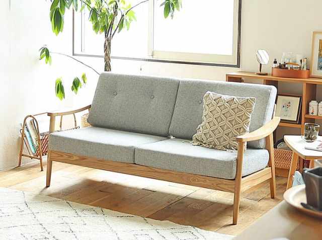 3人掛けソファー Henry（ヘンリー）グレータイプ｜北欧・ヴィンテージ