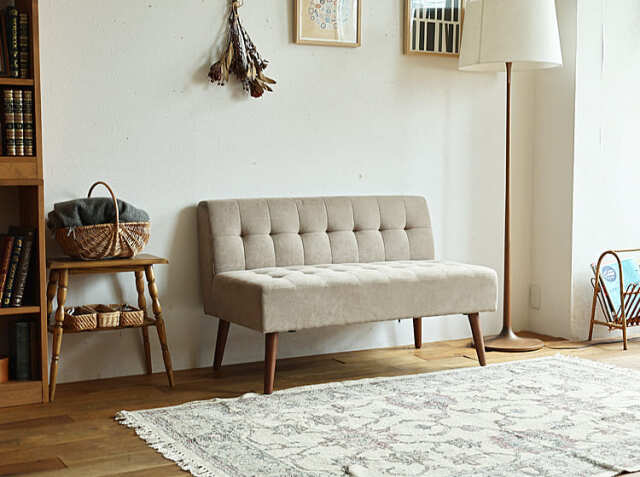 2人掛けソファー mild（ミルド）サンドベージュタイプ｜北欧