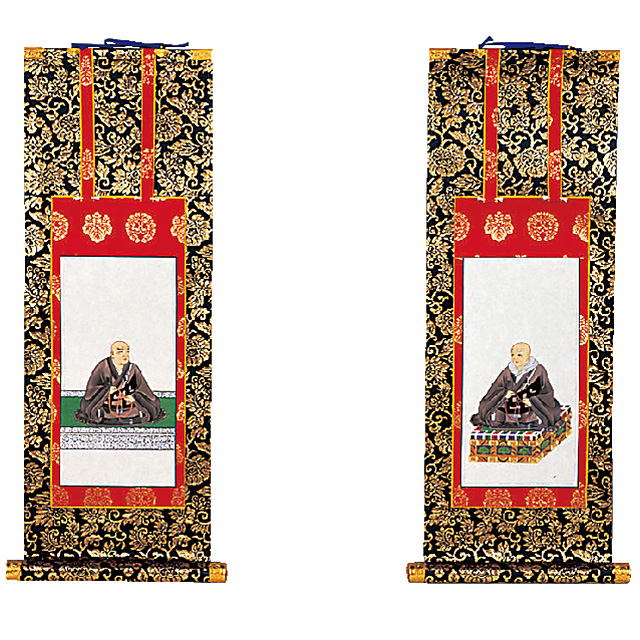 上金掛軸 書絵 西用 両脇 20代～100代 | 激安仏壇仏具の販売なら