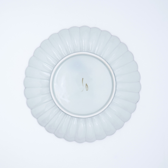 菊割7寸皿(濃)｜空萌工房(そらもえこうぼう)｜田口紀美子