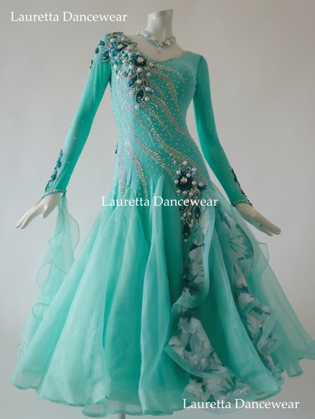 社交ダンスドレス・衣装】 ST21019 スタンダード/モダン 高級仕様