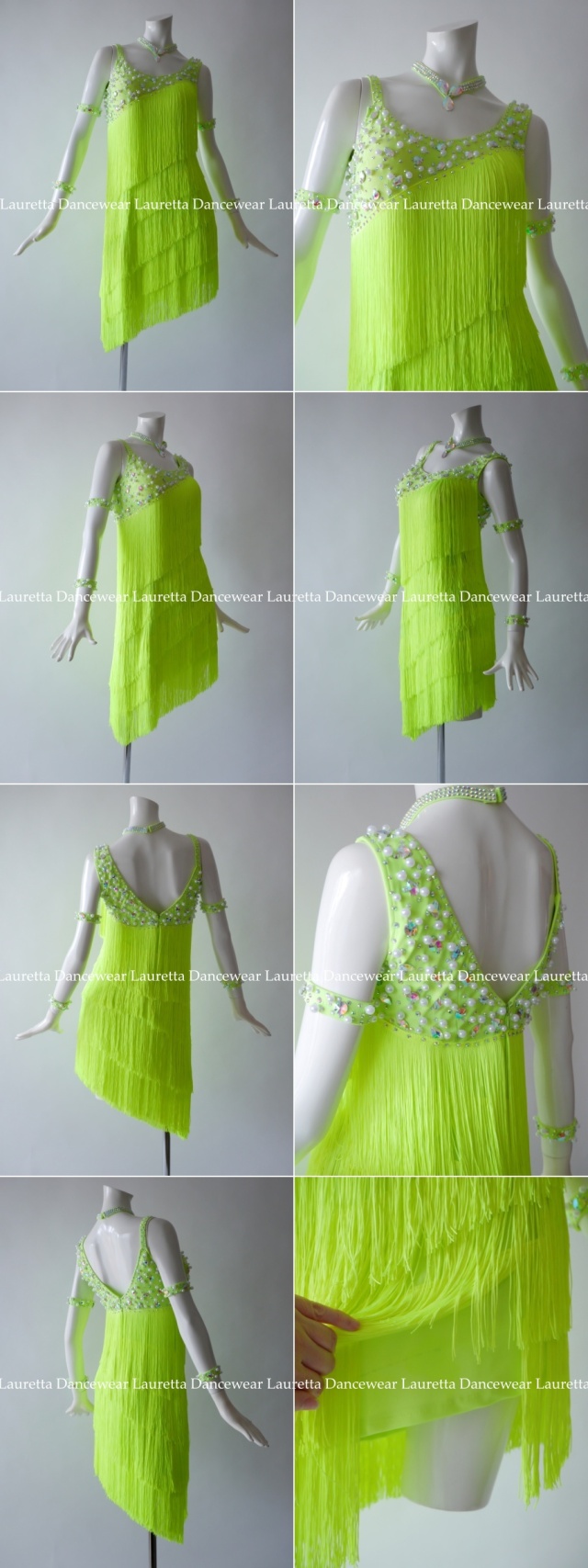 社交ダンスドレス・衣装】LT20301 ラテンドレス 高級仕様 ネオン