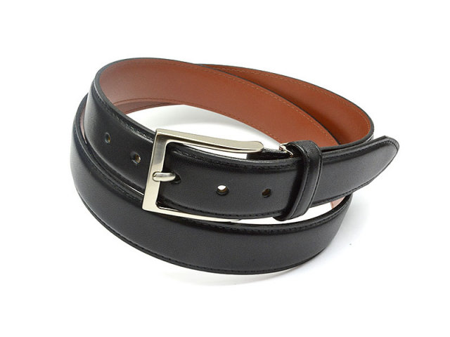 メンズベルト 30mm幅 ピン式 「プレリーギンザ」 NB13770 日本製