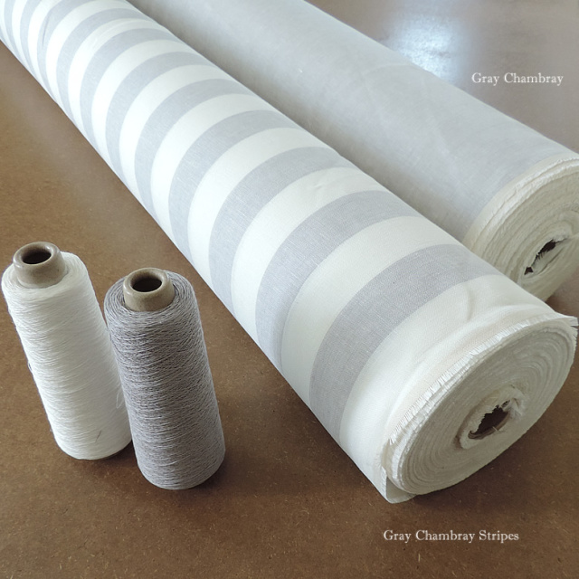 リネン 掛布団カバー シングル CLASSITE Gris グレー ストライプ