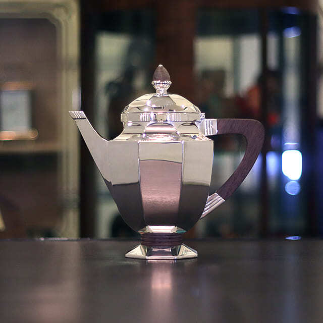 中古】Christofle(クリストフル) 家庭用5点ティーセット ch-126