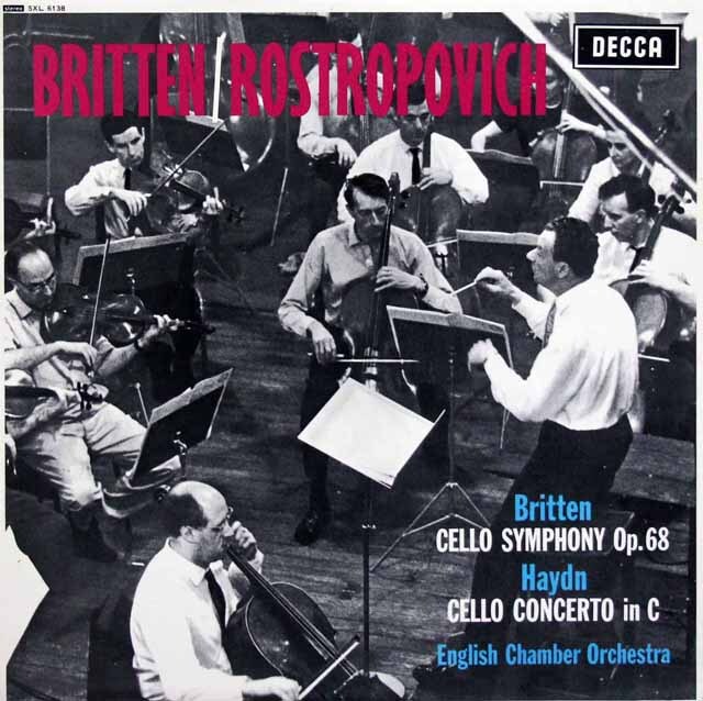 LP レコード ロストロポーヴィッチ、ブリテンのブリテン、ハイドン
