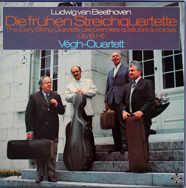 LP レコード ヴェーグ四重奏団のベートーヴェン/初期弦楽四重奏曲全集