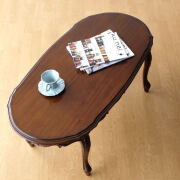 ローテーブル マホガニー 無垢材 アンティーク調 クラシック おしゃれ