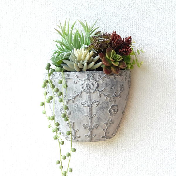 鉢 プランター 壁掛け 陶器 おしゃれ ウォールプランター クラシック