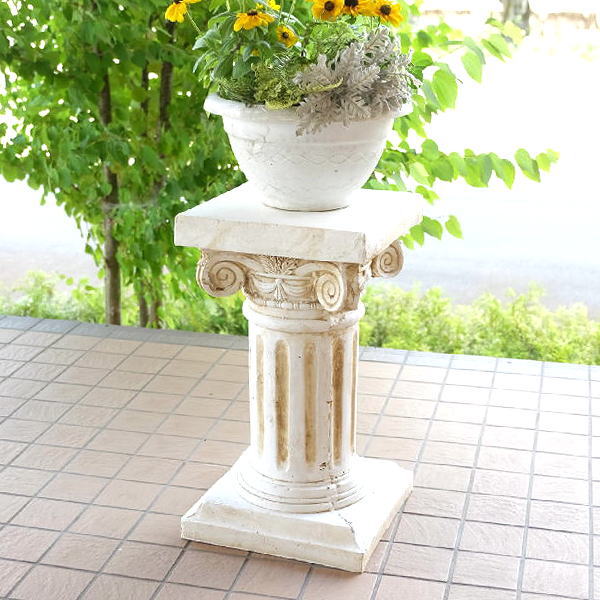 ガーデンコラム ガーデニング 置物 オブジェ おしゃれ 支柱タイプ 花台