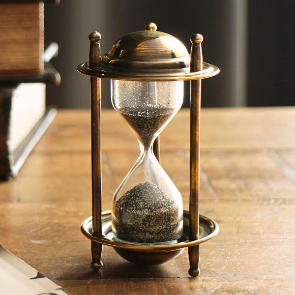 砂時計 真鍮 アンティーク おしゃれ 置物 オブジェ ヴィンテージ
