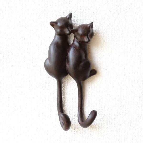 フック 壁 壁掛けフック ウォールフック おしゃれ 猫 雑貨 グッズ 鍵