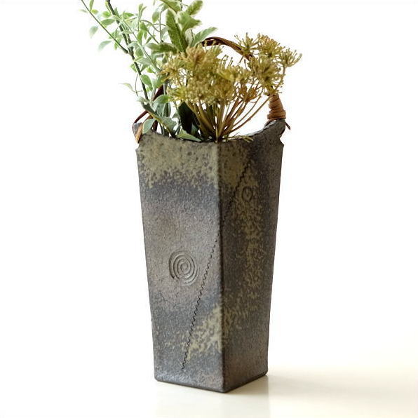 花瓶 花器 おしゃれ 一輪挿し 和 モダン 和室 日本製 信楽焼 焼き物