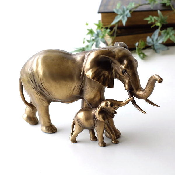 ゾウ 置物 オブジェ おしゃれ ぞう 象 エスニック ゴールド