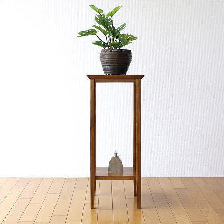 花台 木製 玄関 リビング インテリア 天然木 無垢材 チーク花台70