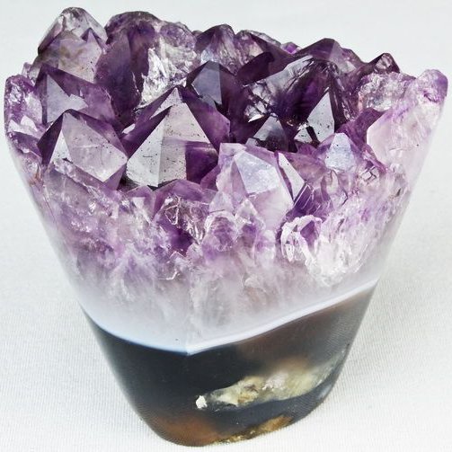 パワーストーン 天然石 フラワーアメジストクラスター[T466-1775]