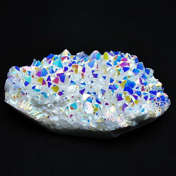 パワーストーン 天然石 レインボーオーラ水晶クラスター[T693-4756]