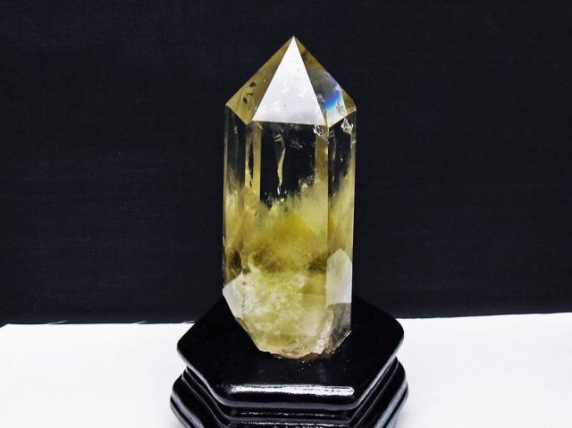 パワーストーン 天然石 シトリン水晶六角柱[T719-4995]