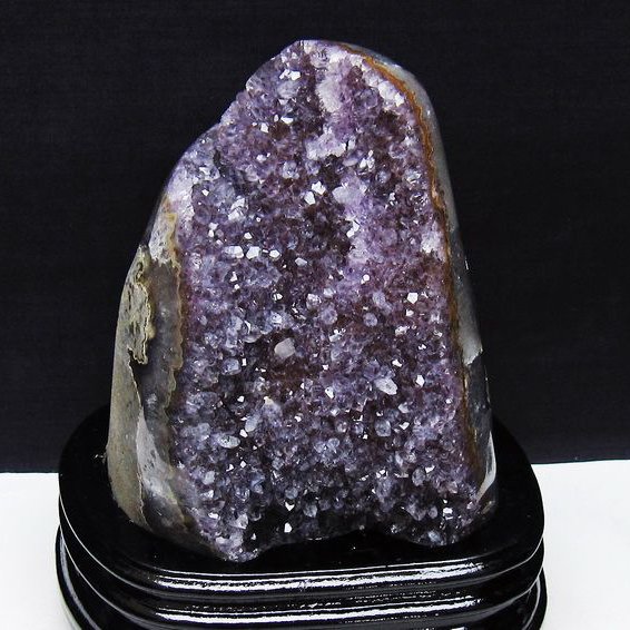 1.2Kgパワーストーン 天然石 ウルグアイ産アメジストクラスター[T95-11665]