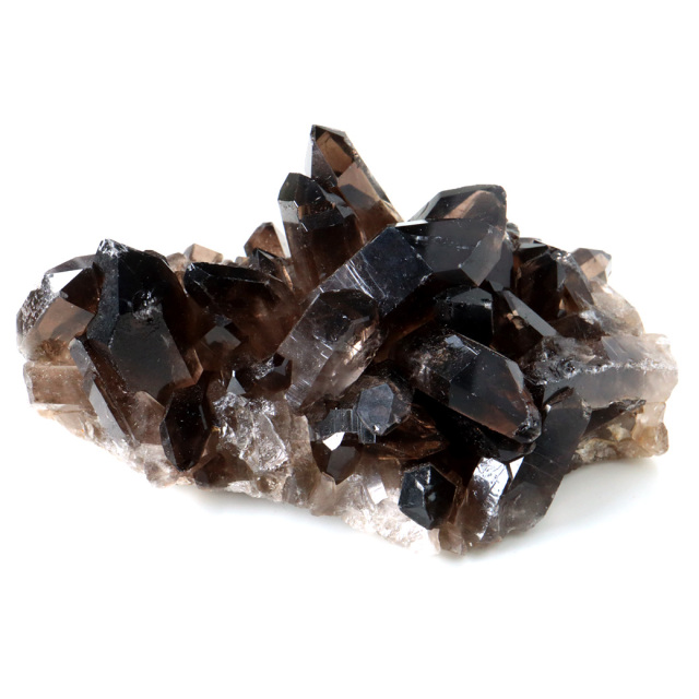 N♡*.゜】天然石スモーキークォーツのクラスター 置物NO.013106 楽天