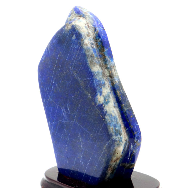 ラピスラズリ 原石 517g 台付き アフガニスタン産 全面磨き ポリッシュ