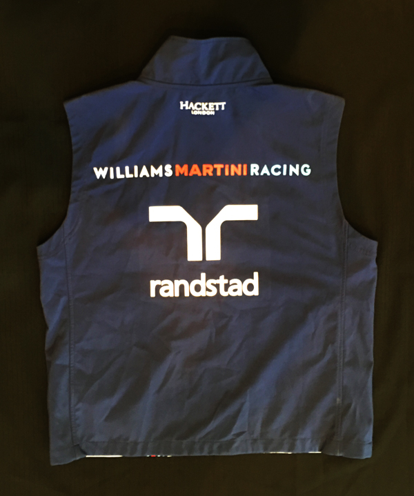 SALE】2016年 ウィリアムズ チーム支給品 チームベスト (白）USED