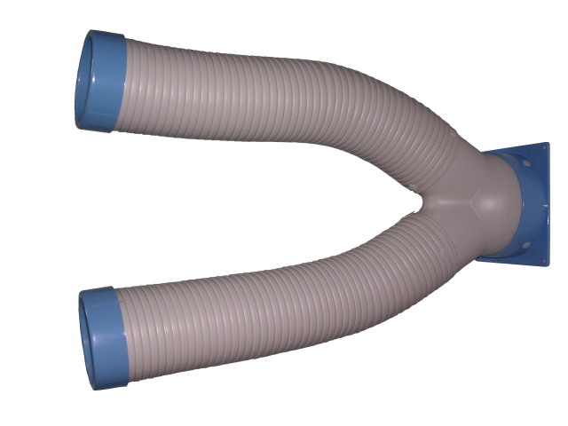 スポットクーラー用二口吹き出し延長ダクトホースセット品