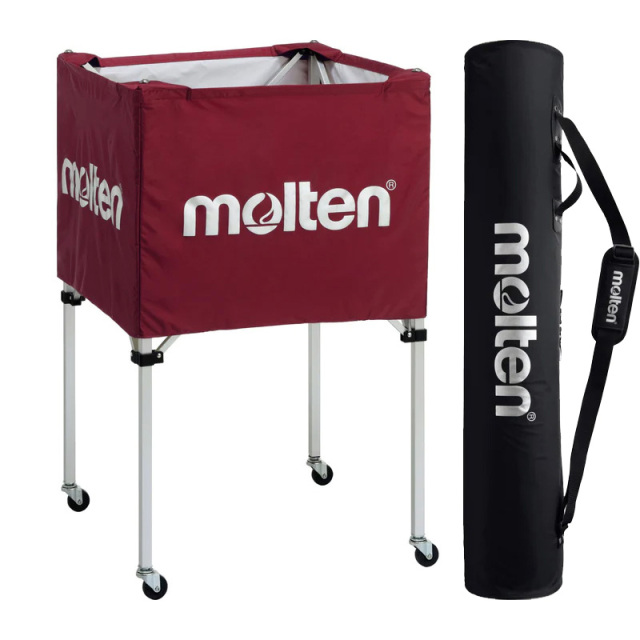 モルテン】BK0023 折りたたみ式ボールカゴ（中・背高）キャリーケース