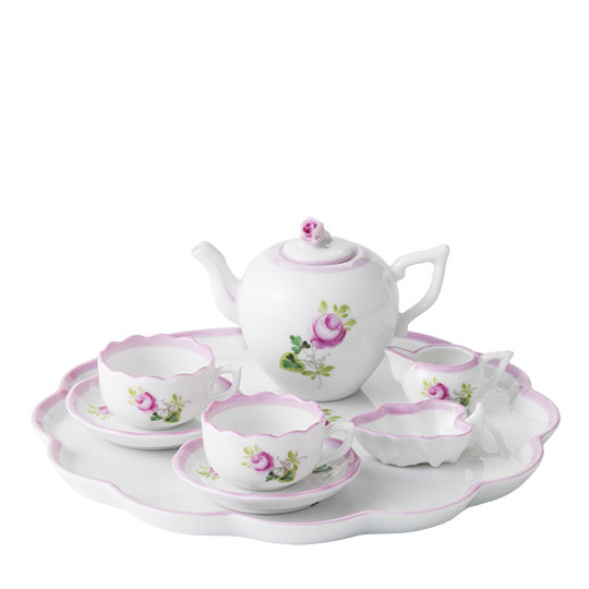 ウィーンの薔薇・ピンク] ミニチュアティーセット