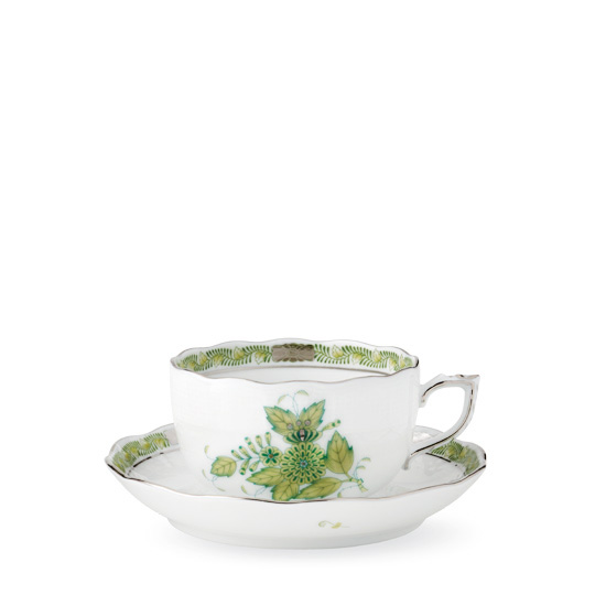 アポニー・キーライムグリーン] ティーカップ&ソーサー