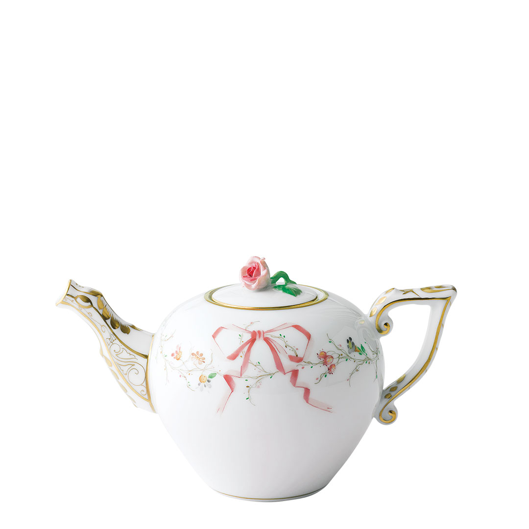 ヘレンドリボン・ローズドラジェ] ミニティーポット