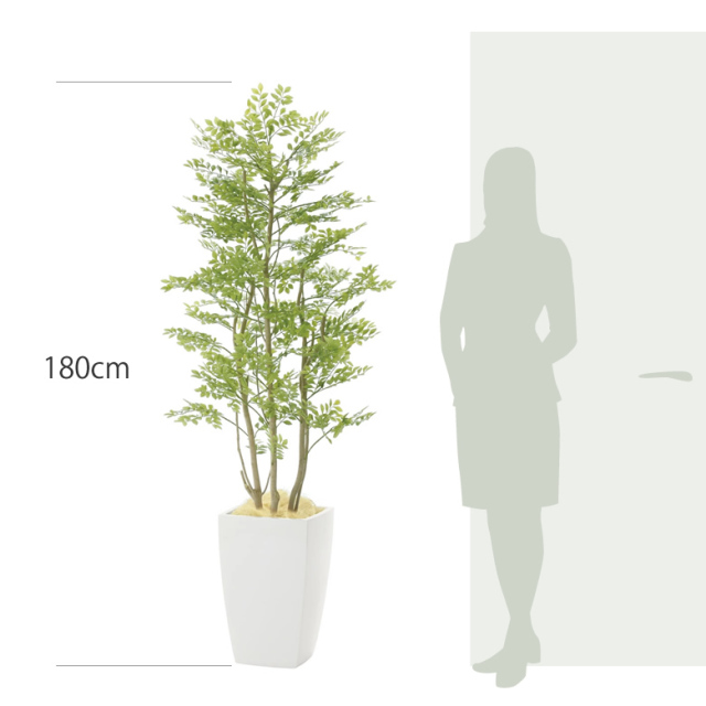 光触媒 光の楽園 アーバンゴールデンリーフ1.8m【インテリア フェイク