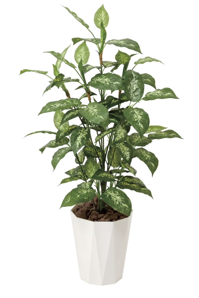 光触媒 光の楽園ディフェンバキア1.1m【インテリア フェイクグリーン