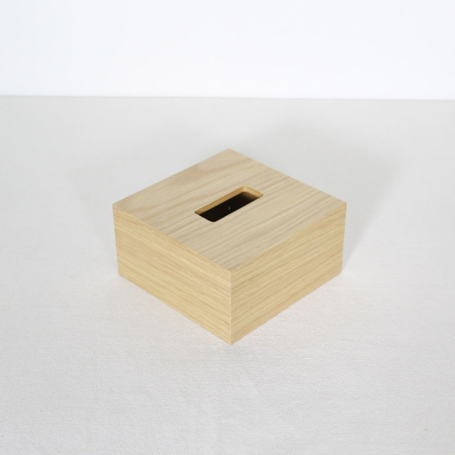 ハーフ/オーク/スライド式＞木製 ティッシュボックス 国産オリジナル