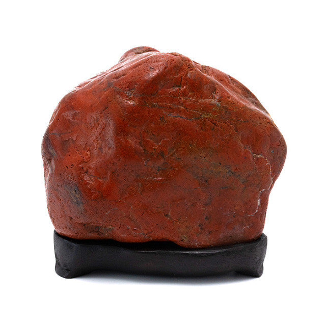 原石 佐渡赤玉石 （新潟県産） 台付 No.40 | 神棚・神具の製造販売通販