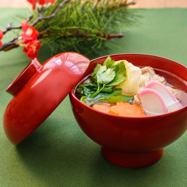 雑煮椀 総朱/黒内朱 木製 漆塗り 漆器の井助