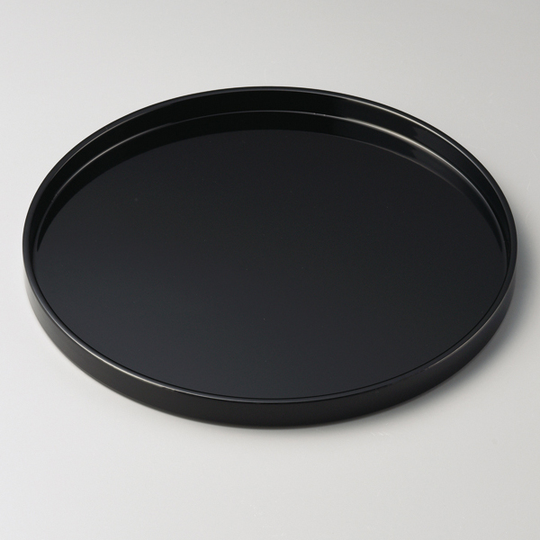 長手盆 15.0 黒 木製 漆塗り 12-10002 漆器の井助