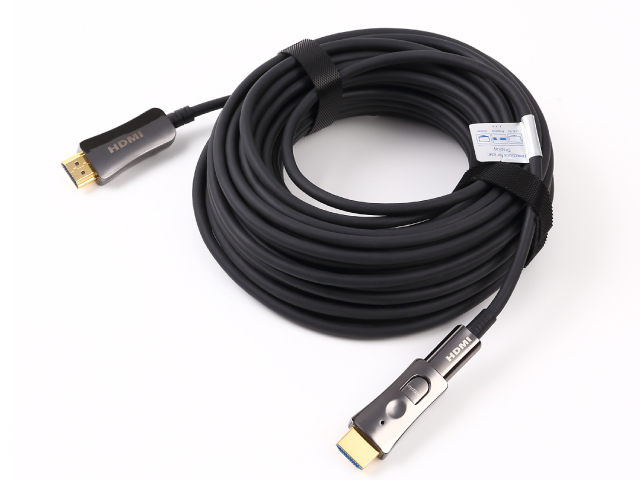配管用着脱式 HDMI AOCケーブル 4K/60P HDR対応 HDMI光ファイバー