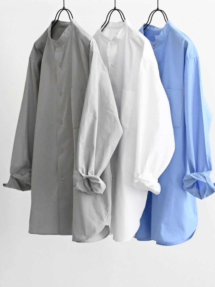 nanamica (ナナミカ) Band Collar Wind Shirt