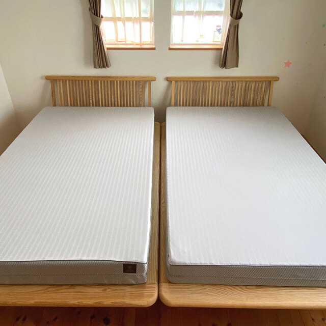 新高間 西川の6段階に高さ調整ができる国産ベッドフレーム -床板すのこ