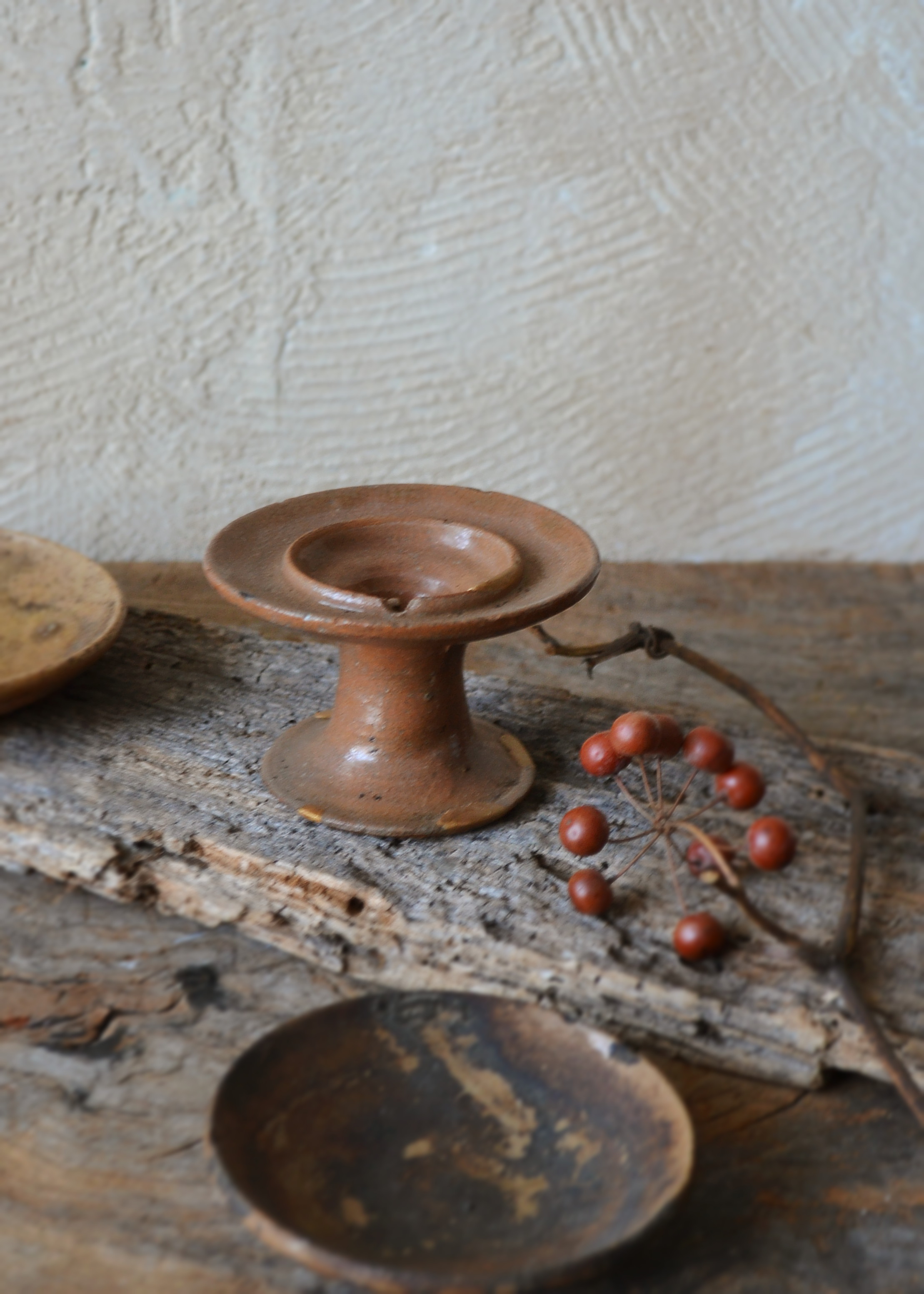 灯火器 灯明皿 たんころひょうそく 古道具 金継 一輪挿し 急須台