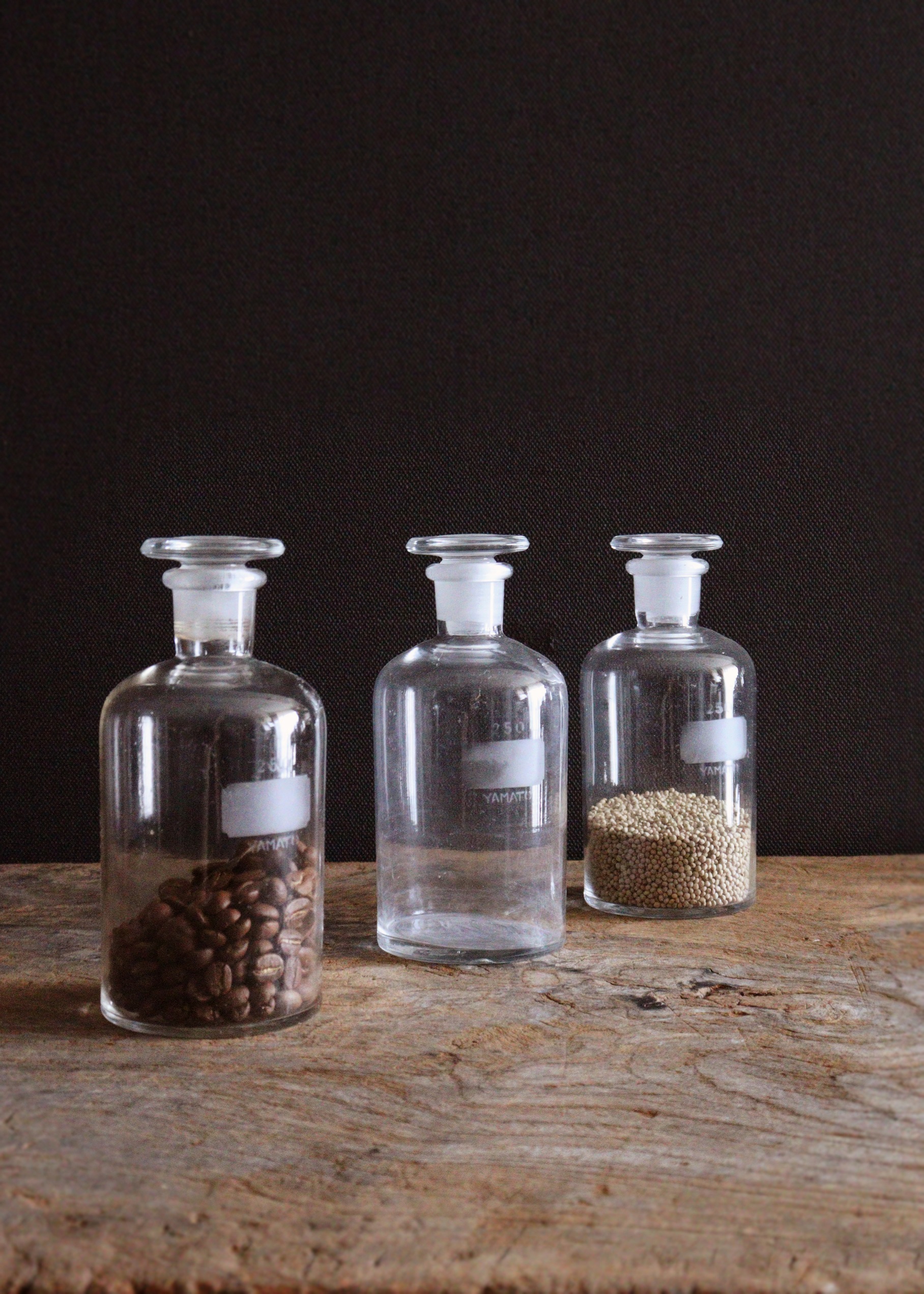 薬瓶 ガラス瓶 小瓶 蓋付瓶 ガラス 古道具Antique Sam's Collection