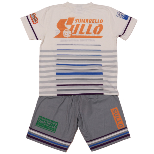 SULLO スージョ 1720104023+1721104024 Jr.ボーダープラシャツプラ