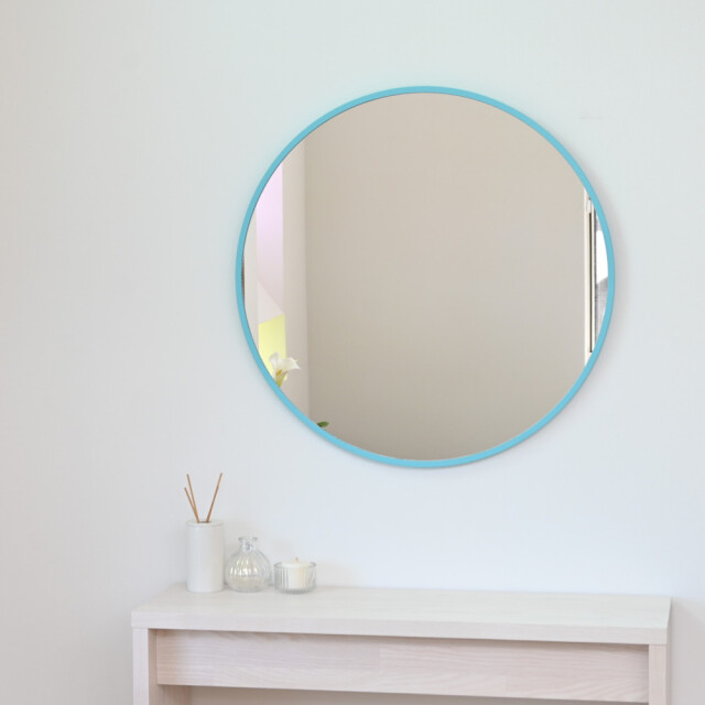 直径47cm×奥行1.7cm Ronda ロンダ 丸形 ウォールミラー 鏡 壁掛け 日本