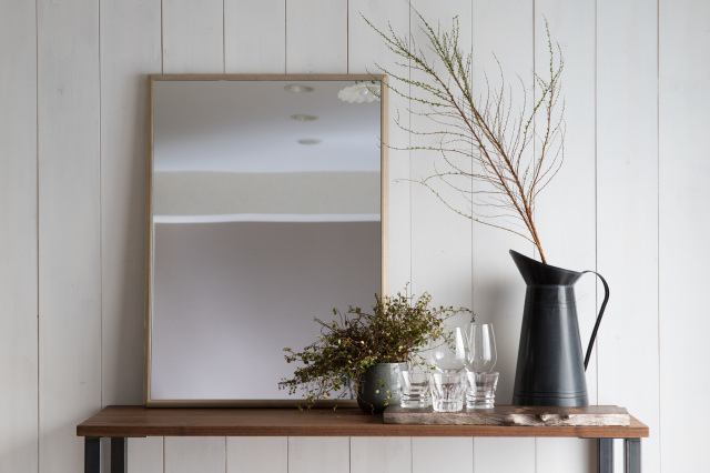 ステラ ウォールミラー ホワイトアッシュ W64×88 壁掛け 全身 鏡