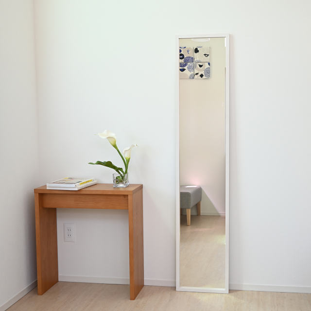 壁掛け ミラー 全身鏡 姿見 日本製 W320×1555 ジェミニ