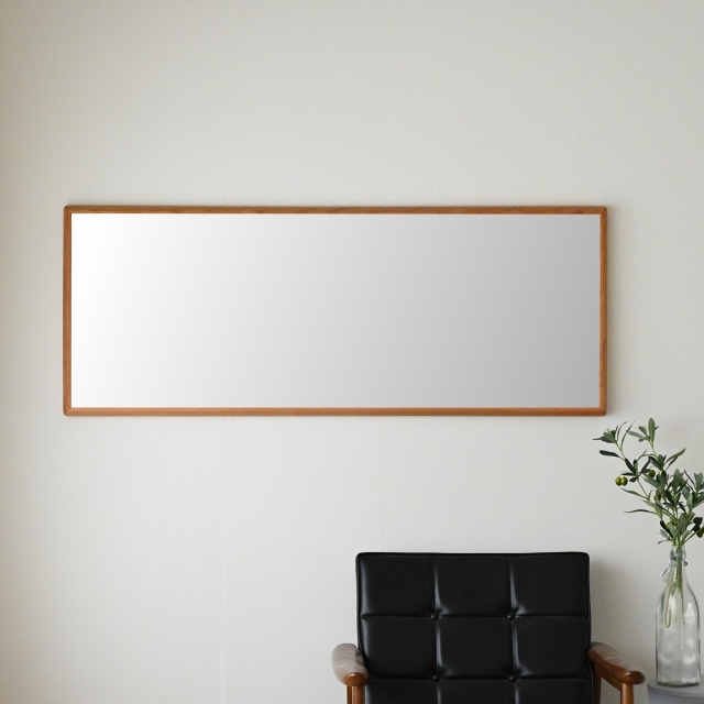 SENNOKI ステラ 全身鏡 姿見 壁掛けミラー 天然木 アメリカンチェリー