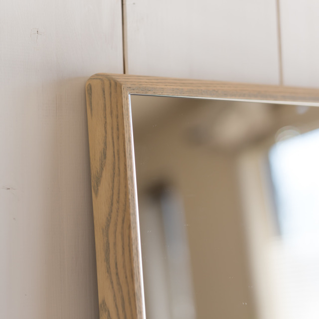 ステラ ウォールミラー ホワイトアッシュ W62×62 壁掛け 全身 鏡