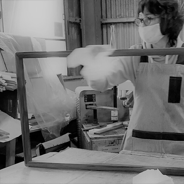 SENNOKI ステラ ウォールミラー ホワイトアッシュ W27×27 壁掛け 卓上