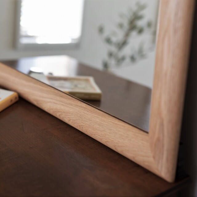 SENNOKI SOL ソル 80x180cm ホワイトオーク材 姿見 立てかけミラー 全身鏡